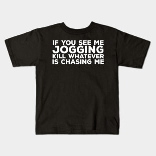 Funny Jogging Hate Kids T-Shirt